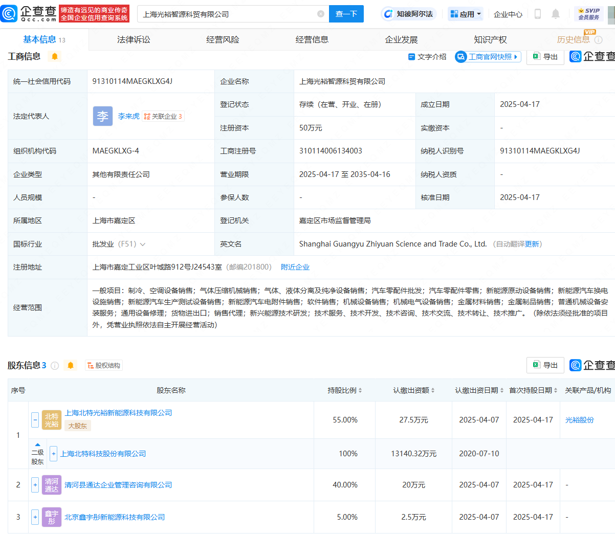 北特科技攜手布局新賽道，成立汽車零配件與氣體壓縮機(jī)械銷售公司